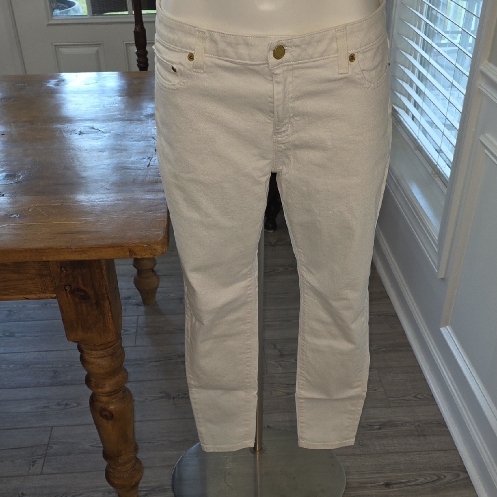 Michael Kors Women's Cropped Jeans in White